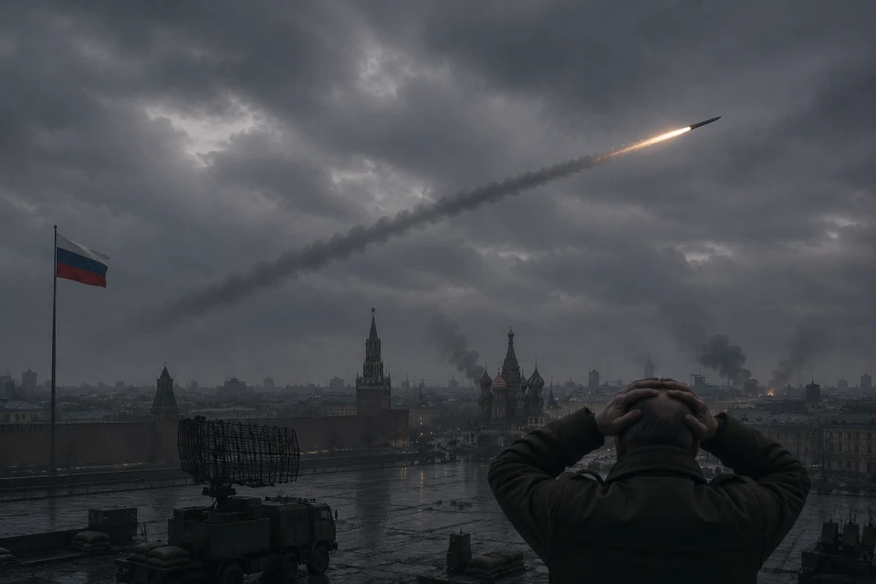 Колаж: РФ, Москва, українська балістика