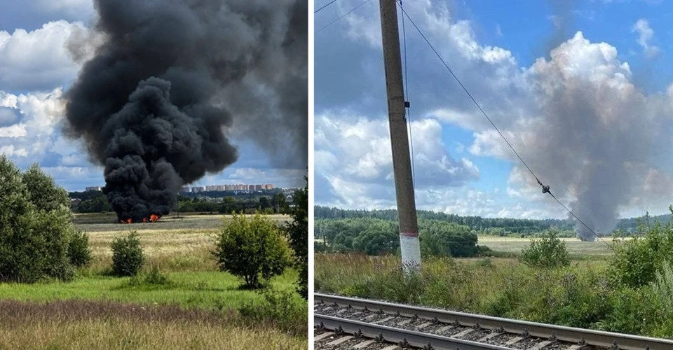 У Підмосков'ї розбився російський військовий літак Су-57