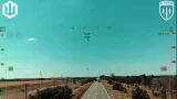 скриншот з відео SIGNUM, який узяв під вогневий контроль маршрут окупантів від Маріуполя до Чонгара