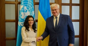 Очільниця ООН Туризм зустрілася із главою МЗС Сибігою під час візиту в Україну